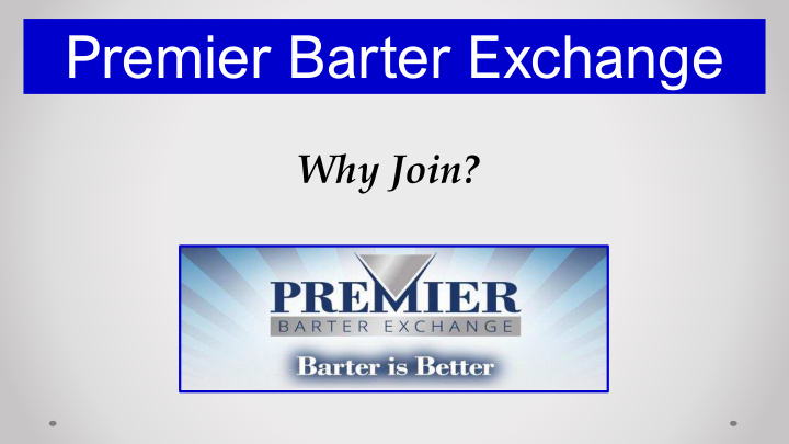 premier barter exchange