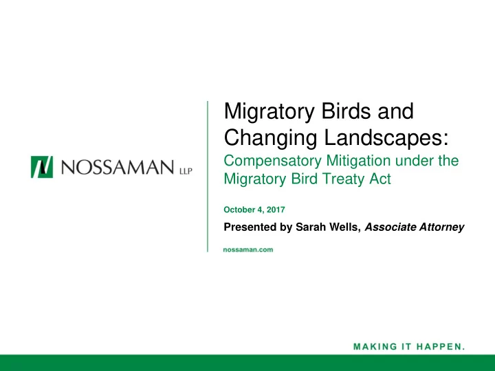changing landscapes