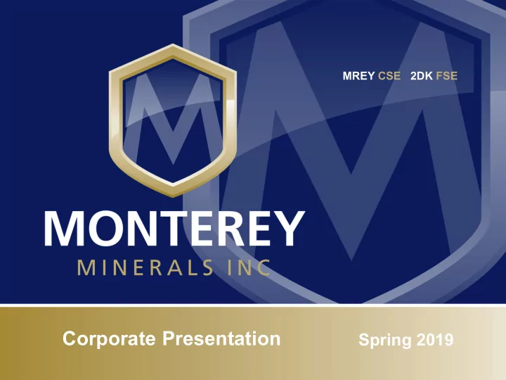 corporate presentation