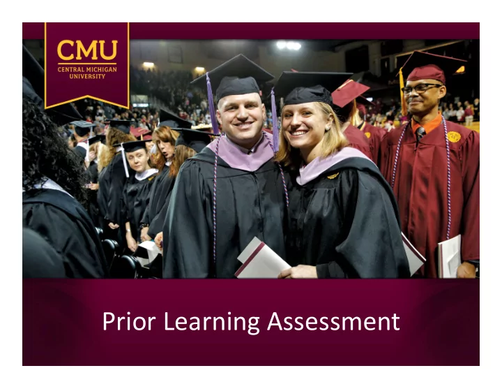 prior learning assessment content of presentation