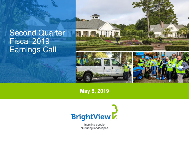 second quarter fiscal 2019 earnings call