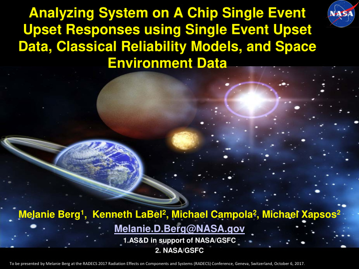 analyzing system on a chip single event upset responses
