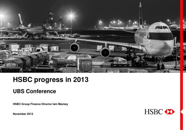 hsbc progress in 2013