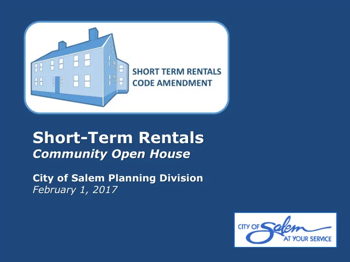 short term rentals