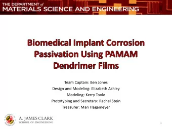 Team Captain: Ben Jones  Design and Modeling: Elizabeth Ashley  Modeling: Kerry Toole  Prototyping