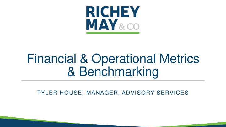 financial operational metrics benchmarking
