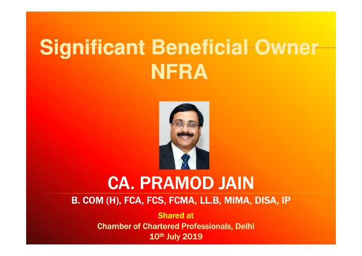 significant beneficial owner significant beneficial owner