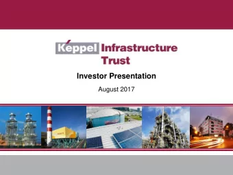 Investor Presentation  August 2017  Disclaimer  Not for distribution in the United States  The