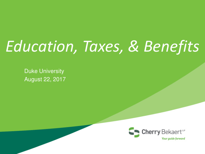 education taxes benefits