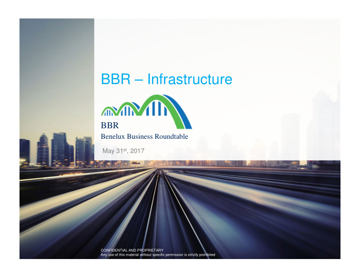 bbr infrastructure