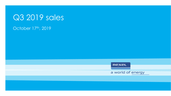 q3 2019 sales