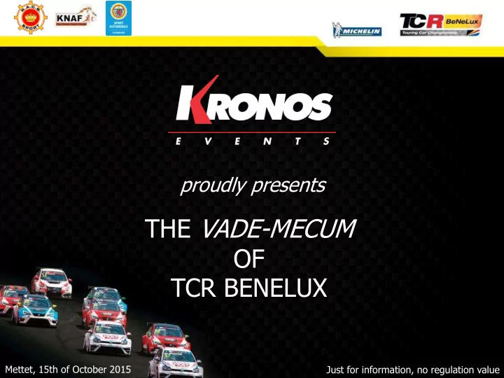 tcr benelux