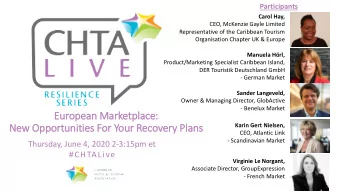 Eu  European M  Marketplace: X X  Karin Gert Nielsen,  New O  Opportunities F  For Your Recovery Pl