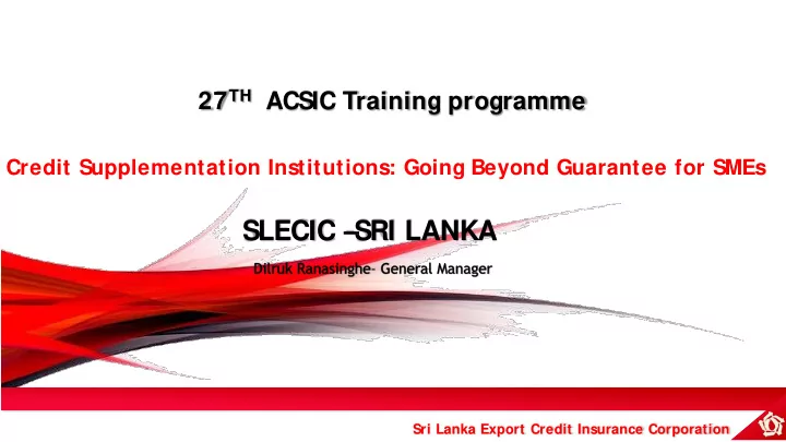 slecic sri lanka