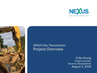 Project Overview  Erika Young  Project Director  Business Development  August 3, 2016  Appalachian