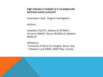 Authors : Cristoforo FILETTI 1 , Stefano DOTTAVIO 1 , Vincenzo MANZI 1 , Bruno RUSCELLO 1
