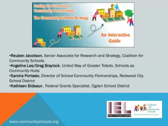 School District  Kat  Kathlee  een  n Bideaux  ux , Federal Grants Specialist, Ogden School