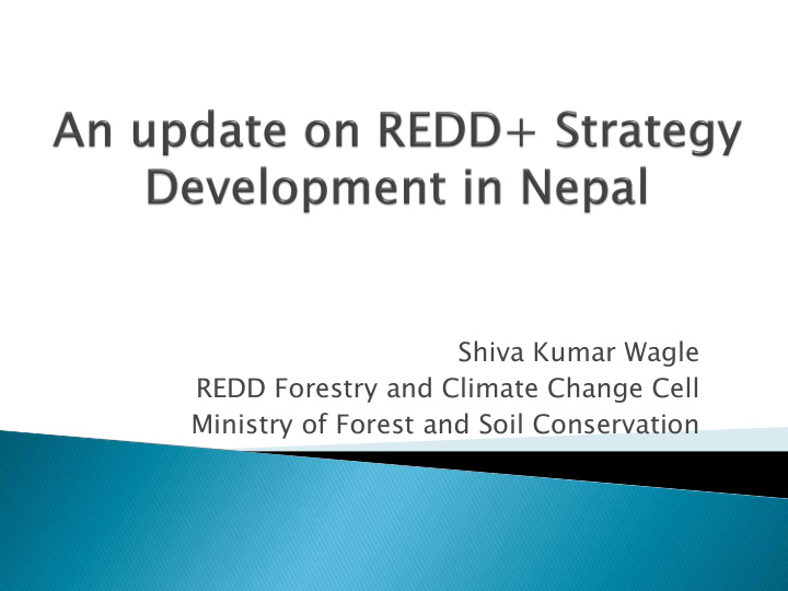 shiva kumar wagle redd forestry and climate change cell