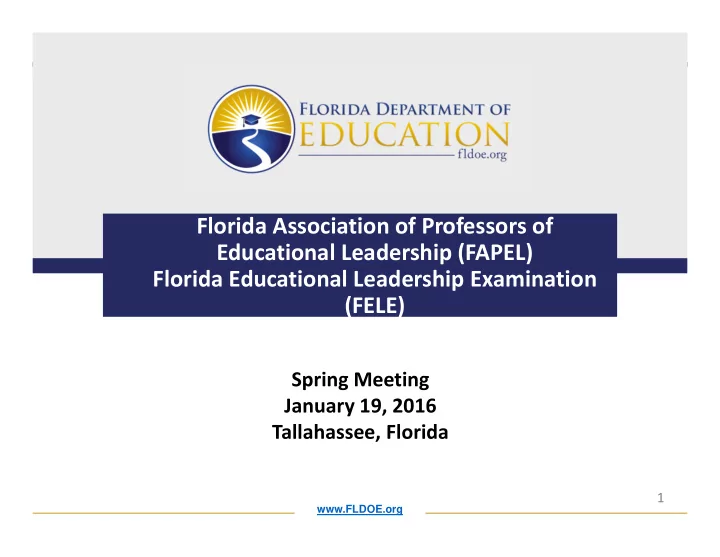 florida association of professors of educational