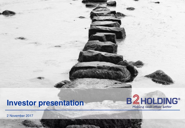 investor presentation