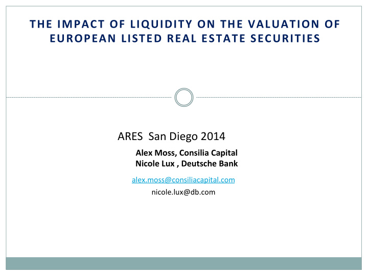 ares san diego 2014 alex moss consilia capital