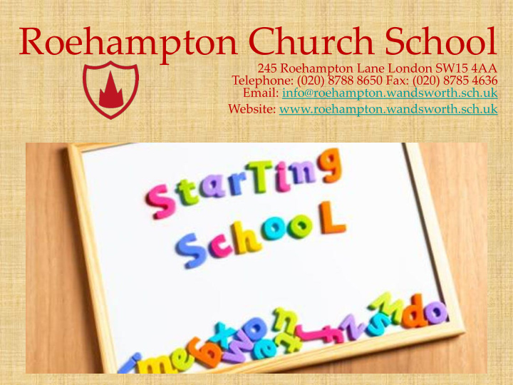 roehampton church school