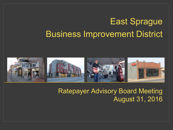 east sprague business improvement district