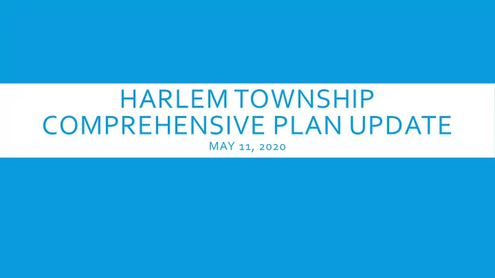 comprehensive plan update