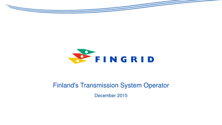 finland s transmission system operator