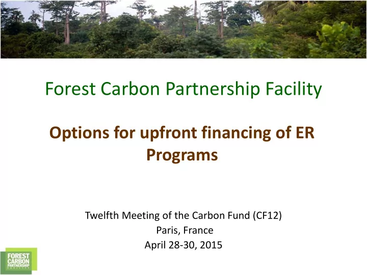 forest carbon partnership facility