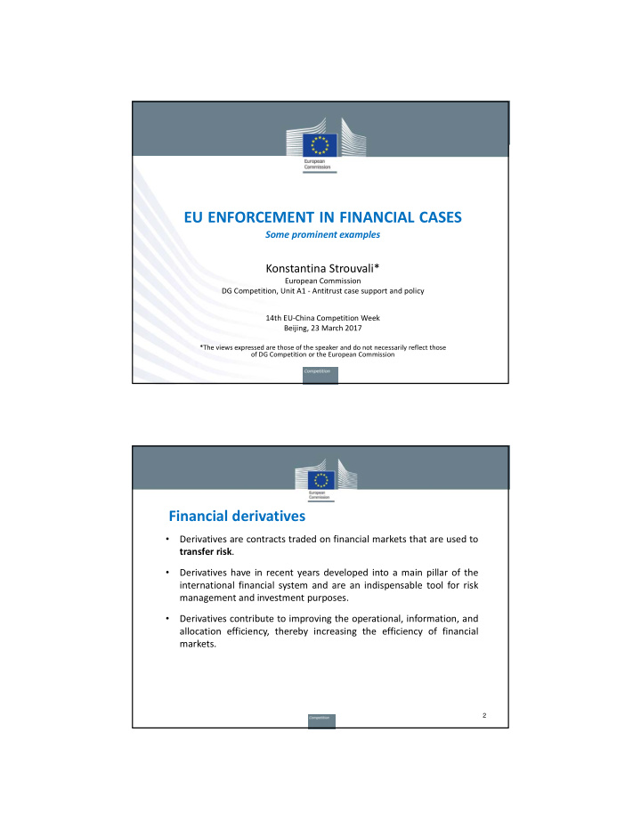 eu enforcement in financial cases