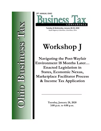 Biographical Information  Aimee M. DeLuca, Vice President, Taxes, The Scotts Miracle-Gro Company