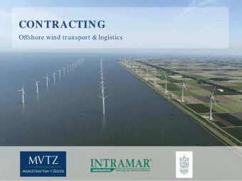 CONTRACTING  Offshore wind transport &amp; logistics  WHO IS THE SPEAKER  - Nigel Margetson  -