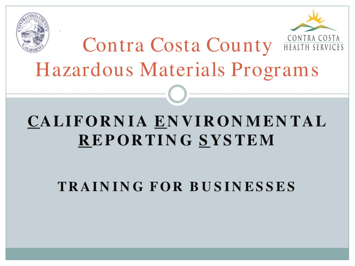 contra costa county hazardous materials programs
