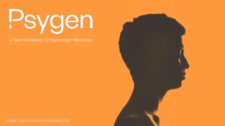 a new generation of psychedelic medicines