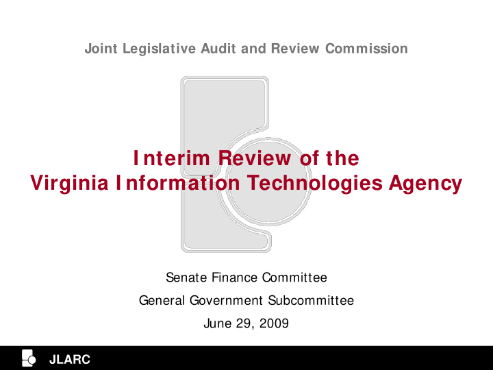 i nterim review of the virginia i nformation technologies