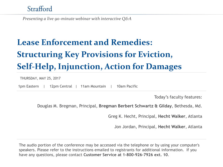 structuring key provisions for eviction