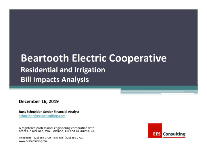 beartooth electric cooperative