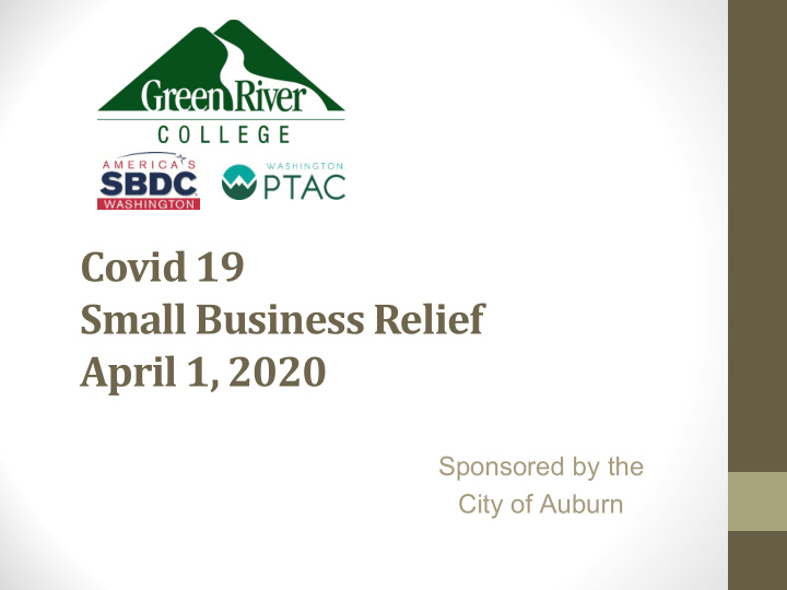 covid 19 small business relief april 1 2020