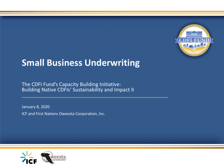 small business underwriting