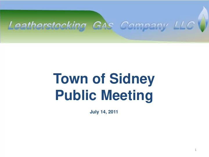 town of sidney