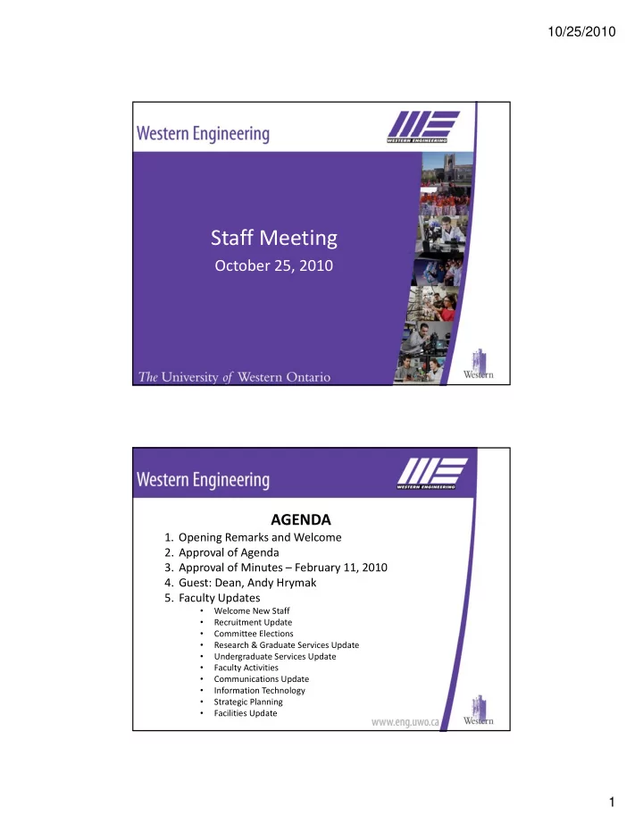 staff meeting