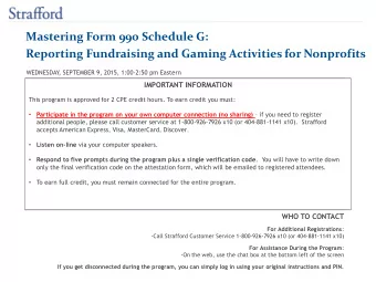 Mastering Form 990 Schedule G: Reporting Fundraising and Gaming Activities for Nonprofits