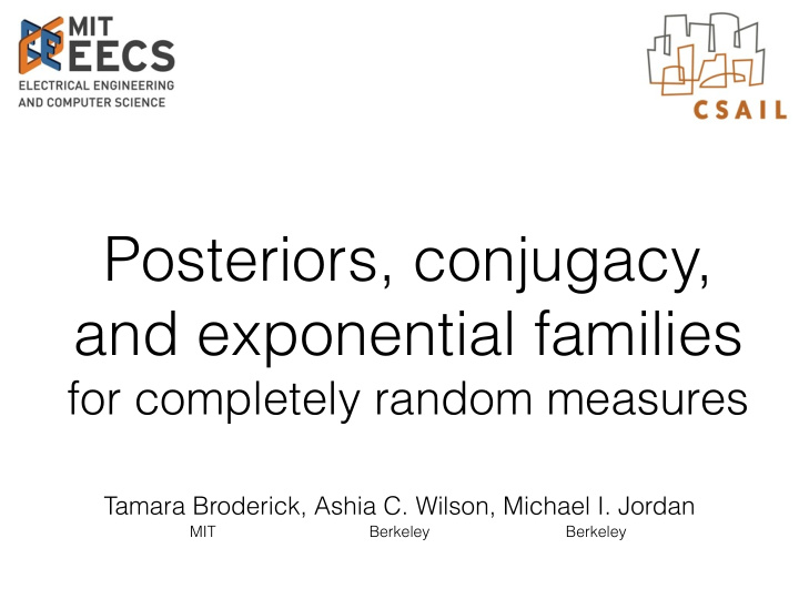 posteriors conjugacy and exponential families