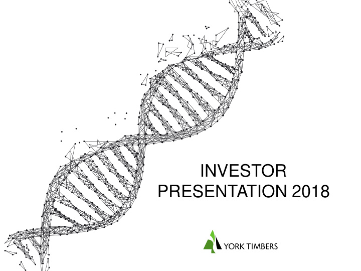 investor presentation 2018 who we are