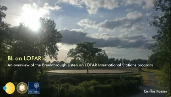 BL on LOFAR  An overview of the Breakthrough Listen on LOFAR International Stations program