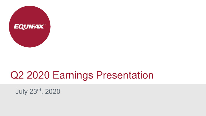 q2 2020 earnings presentation
