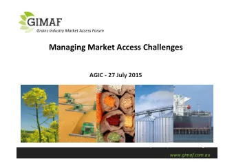 AGIC  -  27  July  2015     Tony  Russell,  Execu?ve  Manager