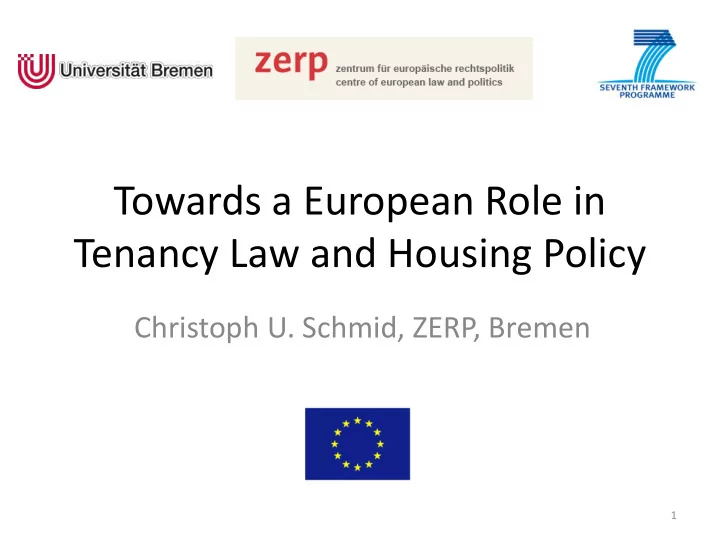 towards a european role in