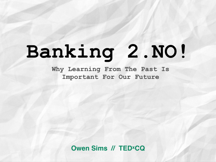 banking 2 no